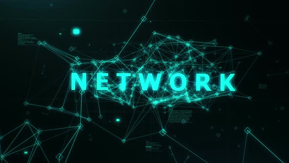 Abstract Plexus Background with Network Sign alt