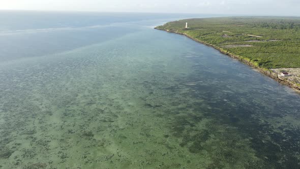 Zanzibar Tanzania  Aerial View of the Indian Ocean