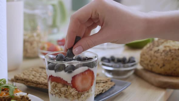 Granola with Berries for Breakfast