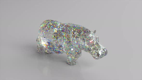 Walking Diamond Hippopotamus