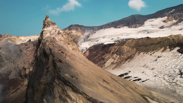 An Amazing Aerial Shot with a Drone in Kamchatka in 2021