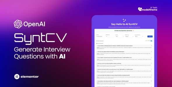 SyntCV: AI Interview Questions Generator