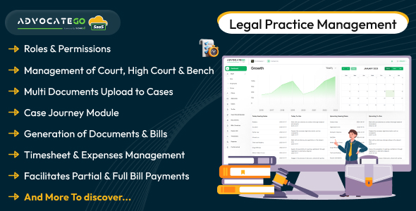 AdvocateGo SaaS - Legal Practice Management