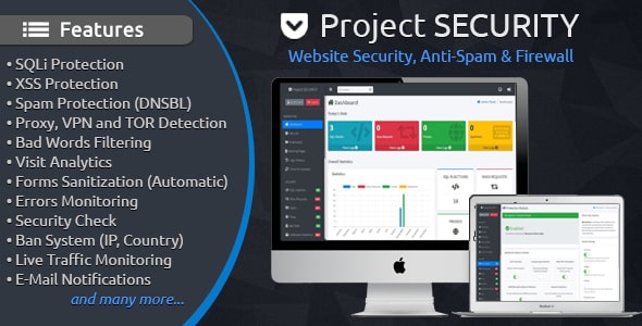 Project SECURITY โ Website Security, Anti-Spam & Firewall