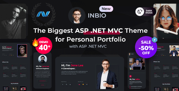 InBio - Personal Portfolio ASP .NET MVC 5 Template