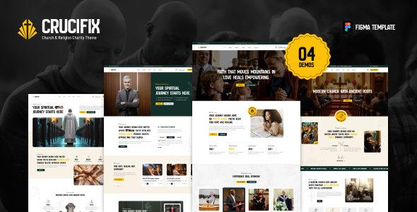 Crucifix - Church & Religion Figma Template