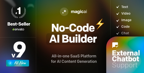 Get MagicAI - OpenAI Content, Text, Image, Video, Chat, Voice, and Code Generator as SaaS (Extended)
