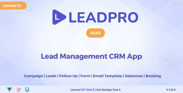 LeadPro SAAS - Lead & Call Center Management CRM
