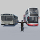 Tourist Bus 3D Model with Animated Driver  Game Ready Vehicle with PBR Textures - 3DOcean Item for Sale