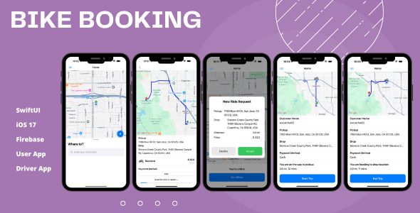Bike Booking iOS App (SwiftUI)