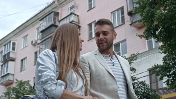 Lovely Couple Walking Together