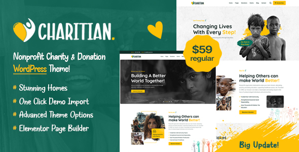 Charitian - NonProfit Charity WordPress Theme