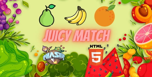 Juicy Match - HTML5 Game - Phaser JS