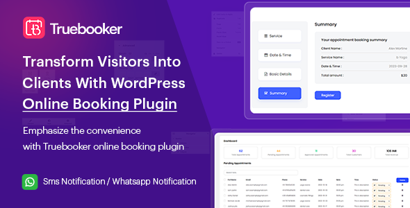 TrueBooker - Appointment Booking & Scheduler Plugins for WordPress