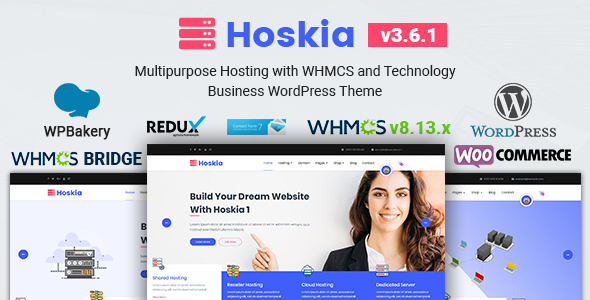 Hoskia | Multipurpose Hosting WordPress with WHMCS Theme