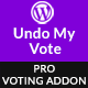 Undo My Vote Addon For BWL Pro Voting Manager - CodeCanyon Item for Sale