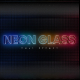 Neon Glass Text Effect - VideoHive Item for Sale