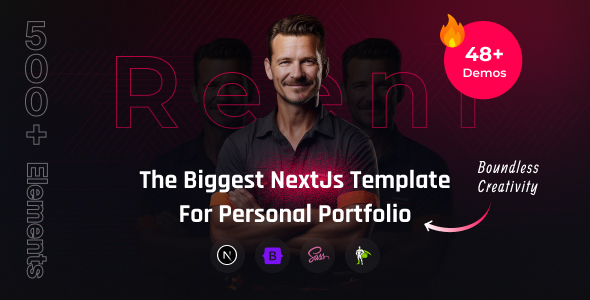 Personal Portfolio NextJs Template | Reeni