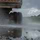 Road Flood With Truck Passing Through - VideoHive Item for Sale