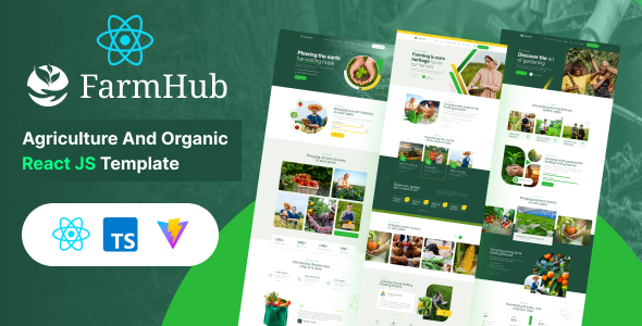 FarmHub - Agriculture Farming React js Template