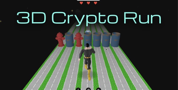 3D Crypto Runner - Hyper Casual Game