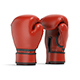 Red Leather Boxing Gloves - Punch Sparring Kickboxing Equipment - 3DOcean Item for Sale