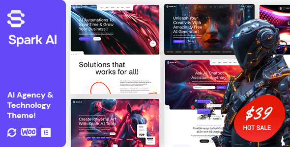 Spark AI - AI Agency & Technology WordPress Theme