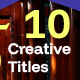 Creative Titles - VideoHive Item for Sale