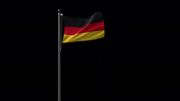 Germany Flag With Alpha 4K