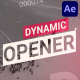 Glitchy Dynamic Opener for After Effects - VideoHive Item for Sale