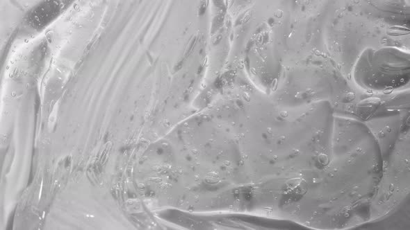 Gel Serum with Peptides Texture Spreading with Brush Footage