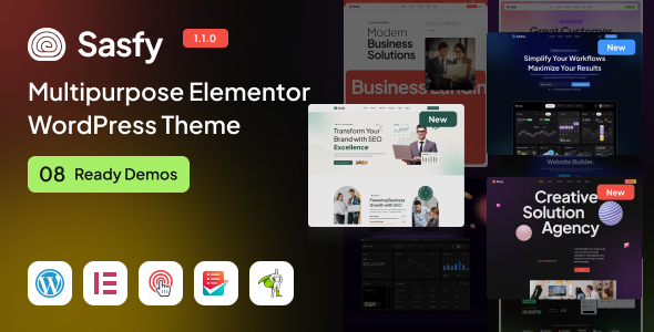 Sasfy - Multipurpose Elementor WordPress Theme