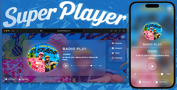 Radio Super Player - Todo Players HTML5 ShoutCast, Icecast y Web