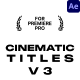 Cinematic Titles for After Effects - VideoHive Item for Sale