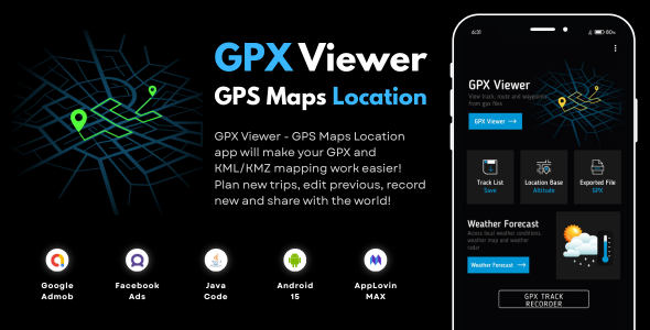 GPX Viewer GPS Maps Location with AdMob Ads Android