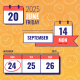 Calendar Date Time Reminder Lower Thirds - VideoHive Item for Sale