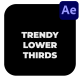 Trendy Lower Thirds - VideoHive Item for Sale