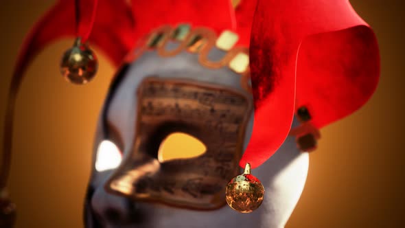 Venetian Carnival Masks with Gold