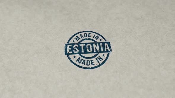 Made in Estonia stamp and stamping loop