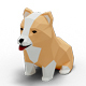 Dog Low Poly 07 - 3DOcean Item for Sale
