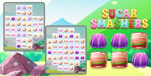 Sugar Smashers – Unity Puzzle Game with AdMob | Android & iOS