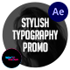 Stylish Typography Promo - VideoHive Item for Sale