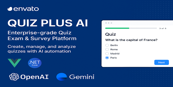 Quiz Plus AI – All-in-One AI Quiz, Exam & Survey Solution