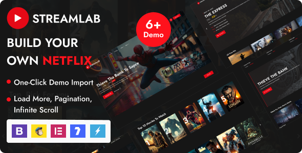 Streamlab - Video Streaming WordPress Theme
