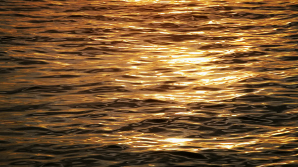 Ocean Waves at Sunset