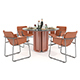 Modern Dining Table and Chairs 46 - 3DOcean Item for Sale