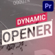Glitchy Dynamic Opener for Premiere Pro - VideoHive Item for Sale