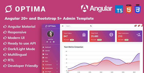 Optima - Angular 20+ Material Design Admin Template