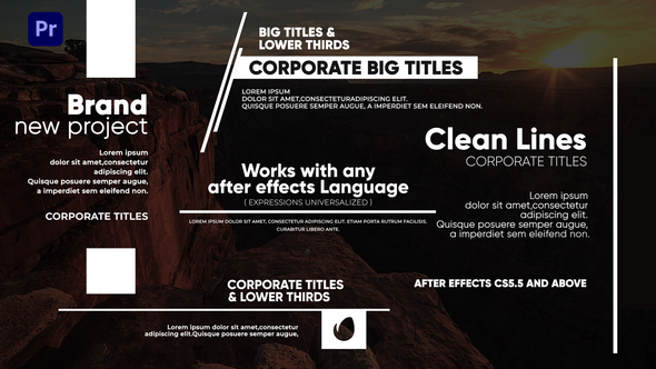 Clean Lines - Big Titles