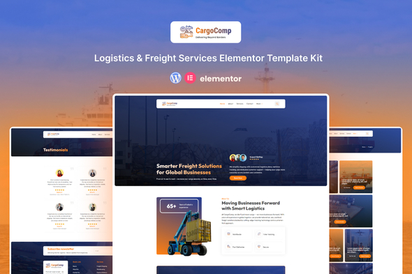 CargoComp – Logistic & Freight Services Elementor Template Kit